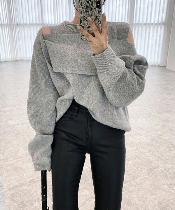 Edge Shoulder Knit